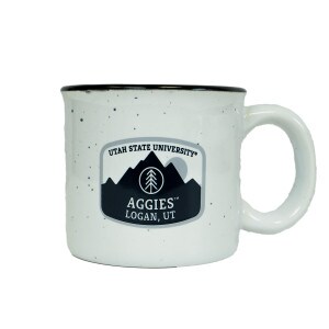 Utah State University Aggies Logan Utah Mountains Speckled 13 Oz. Mug